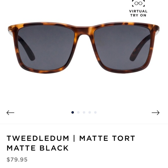 Le Specs Matte Tortoise Sunglasses - Picture 5 of 5